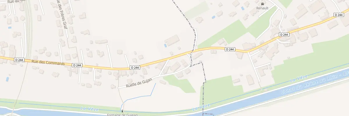 Plan du 109B Rue des Commards à Dole