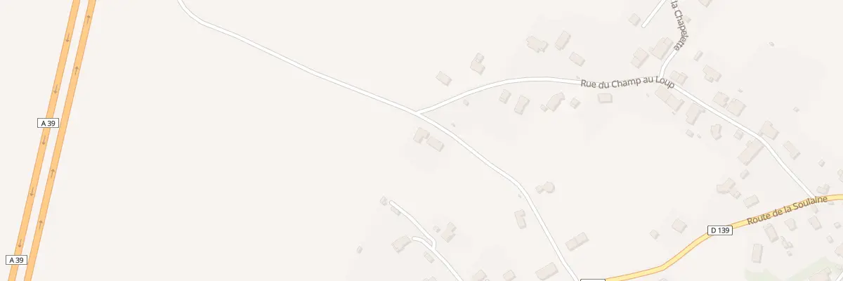 Plan du 257 Che de la Feuillée à Quintigny