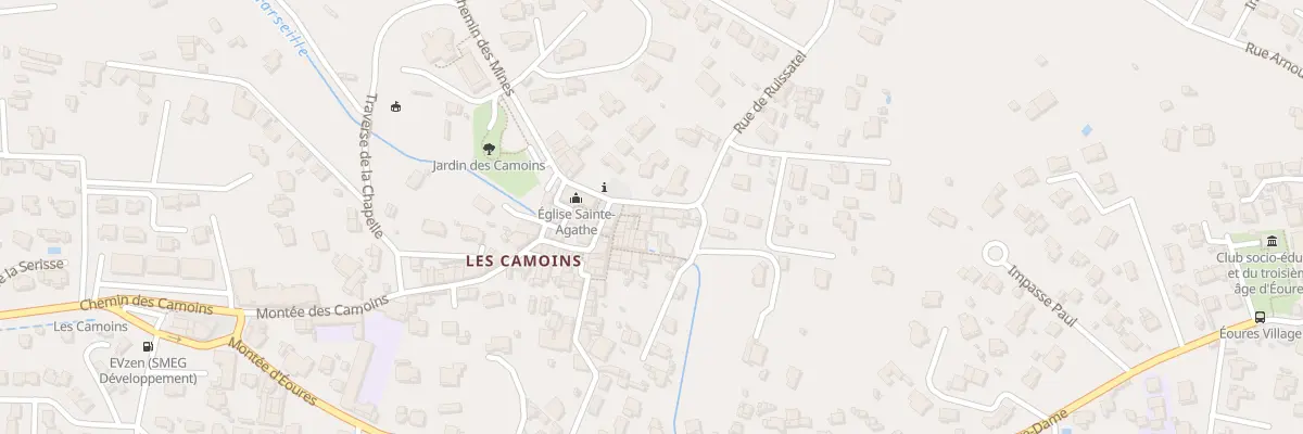 Plan du 2 Rue du Ruissatel à Marseille 11e Arrondissement