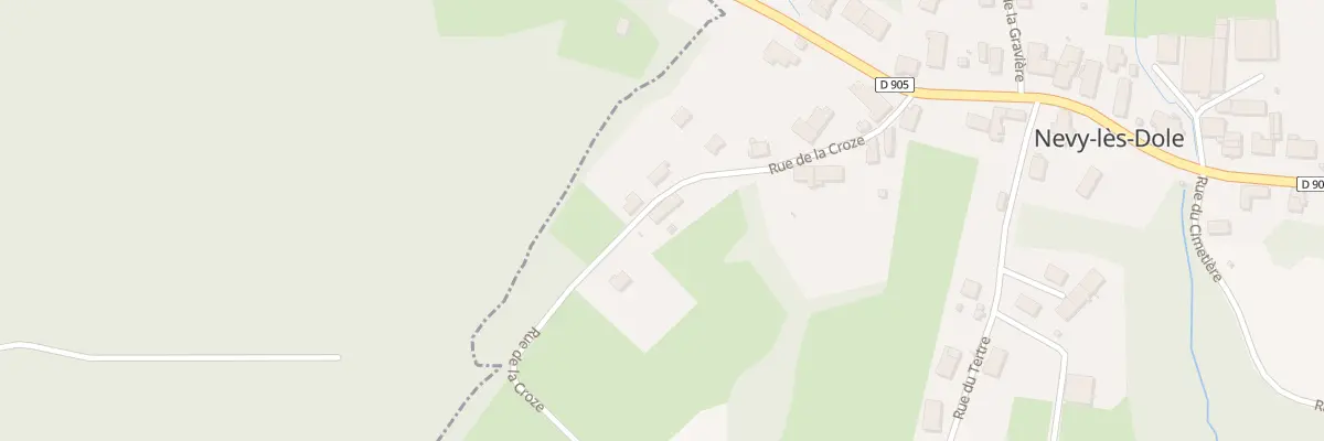 Plan du 8 Rue de la Croze à Nevy-lès-Dole