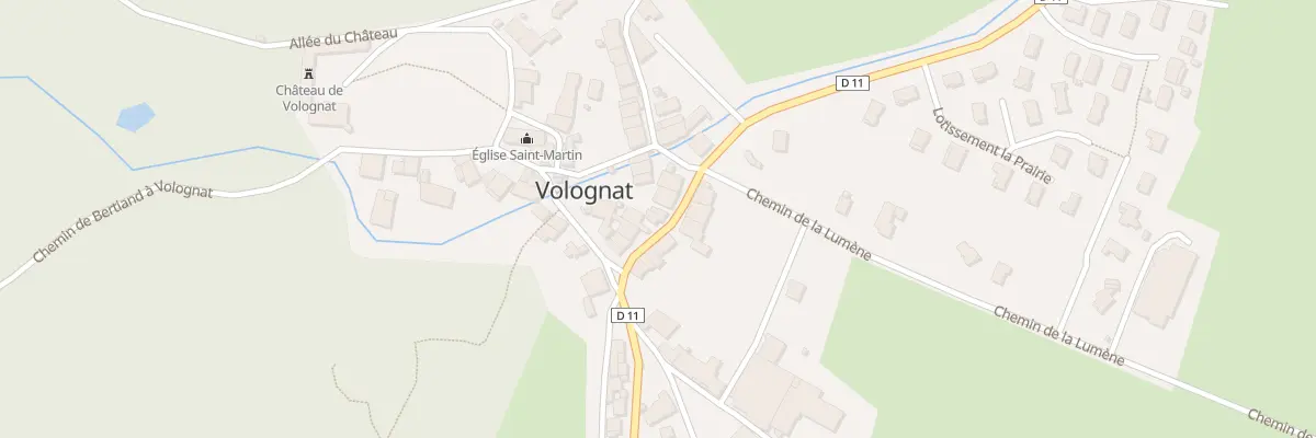 Plan du 10 Rue Grande Rue à Nurieux-Volognat