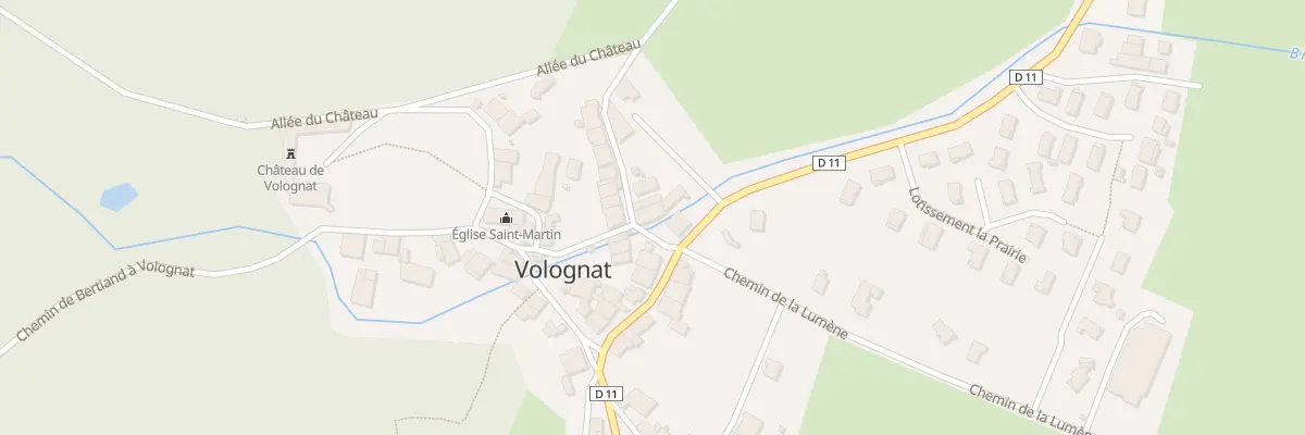 Plan du 2 Che de Tréboyant à Nurieux-Volognat