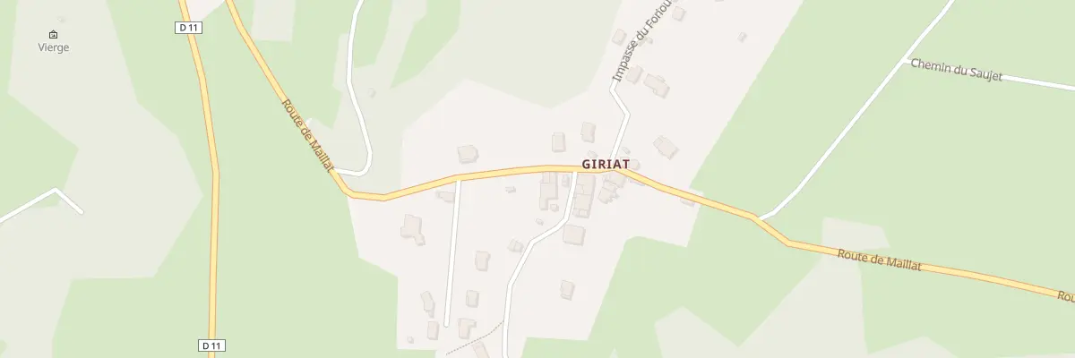 Plan du 496 Rte de Maillat à Peyriat