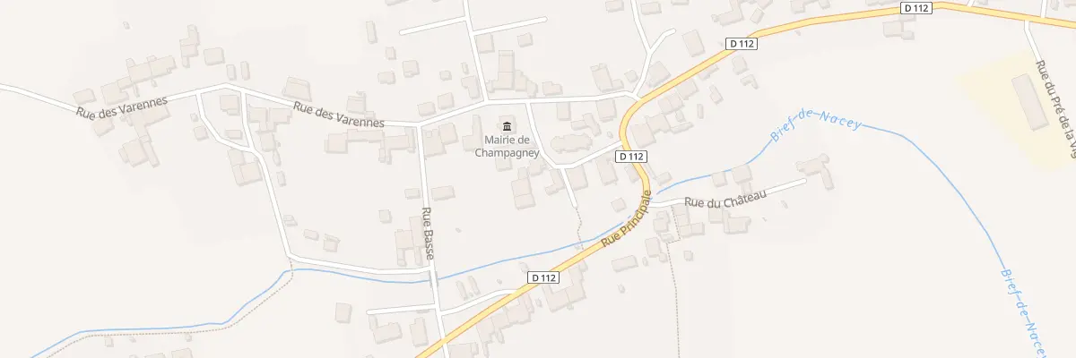 Plan du 6 Rue de l’Eglise à Champagney