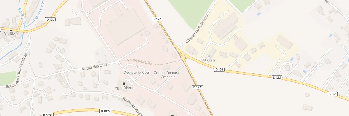 Plan du 530 Rte de Charnécles à Rives