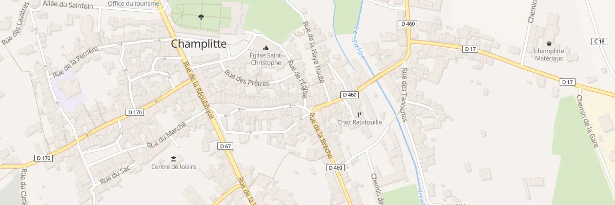 Plan du 1 Rue Pasteur à Champlitte