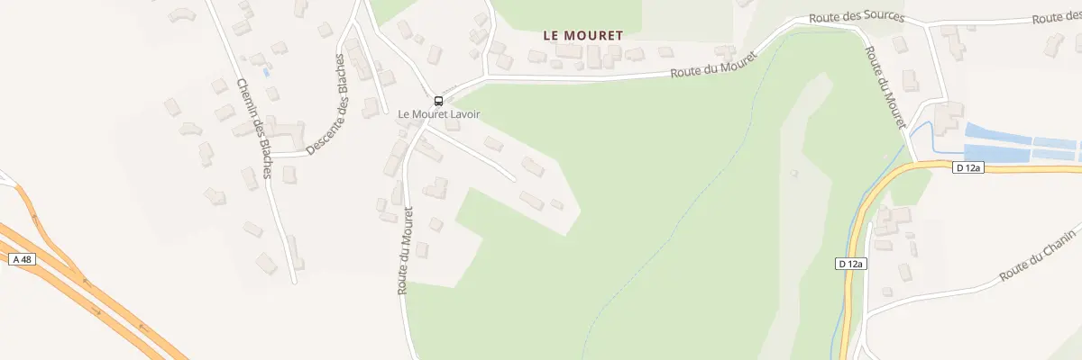 Plan du 870 Rte du Mouret à Réaumont