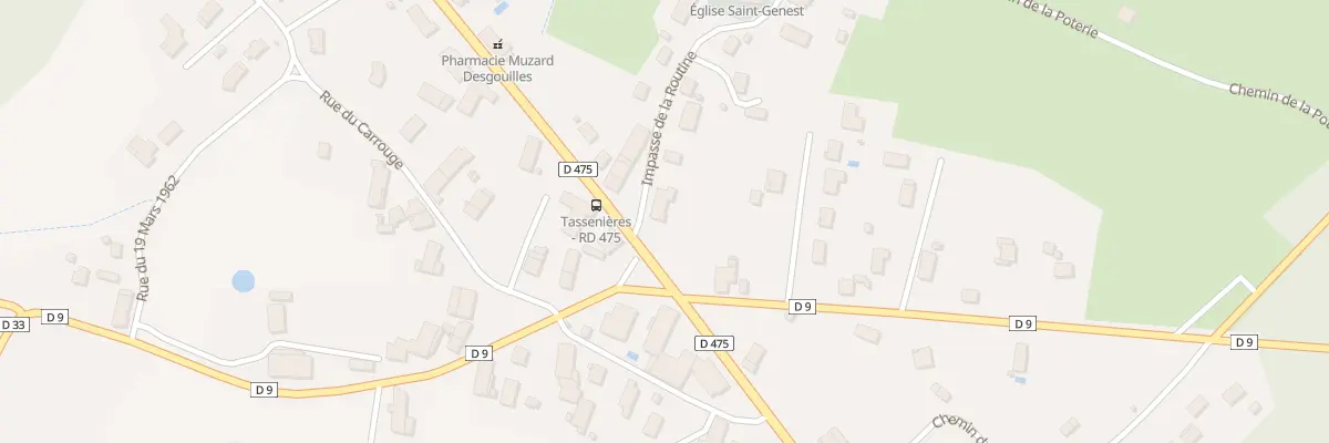 Plan du 1 Rte de Lons à Tassenières