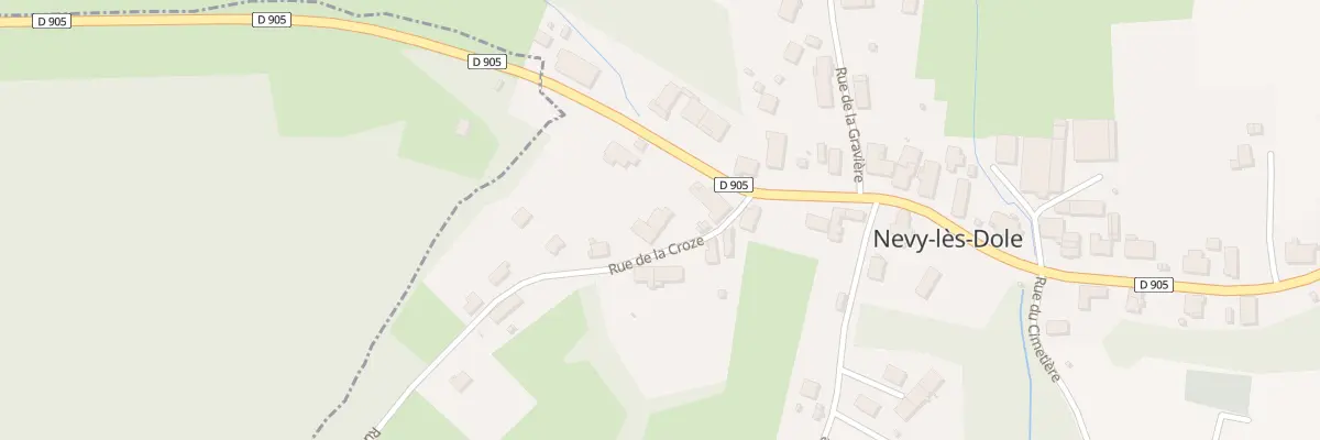 Plan du 1 Rue de la Croze à Nevy-lès-Dole