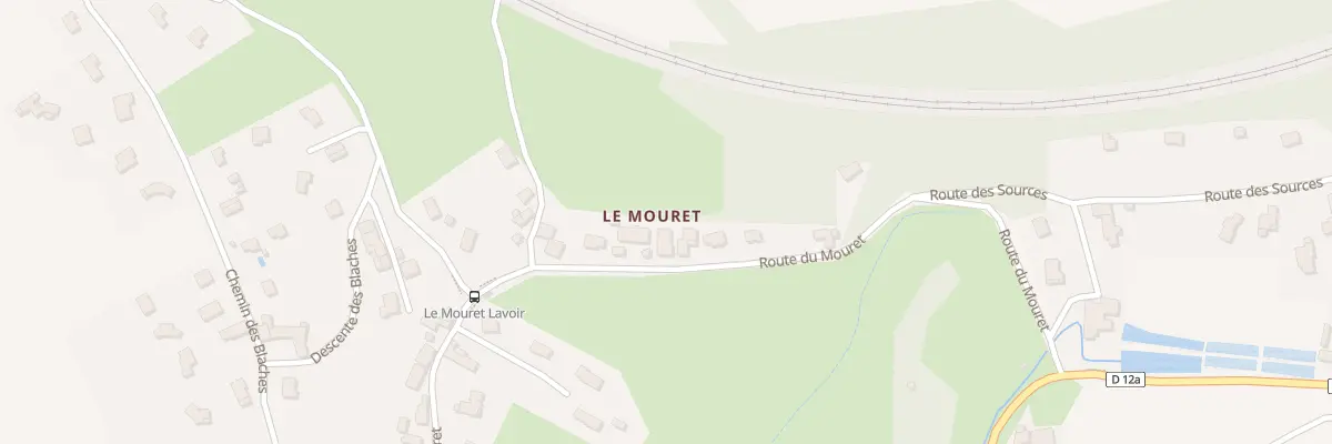 Plan du 1161 Rte du Mouret à Réaumont