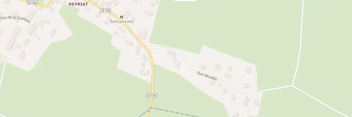 Plan du 70 Rue Montfer à Sonthonnax-la-Montagne