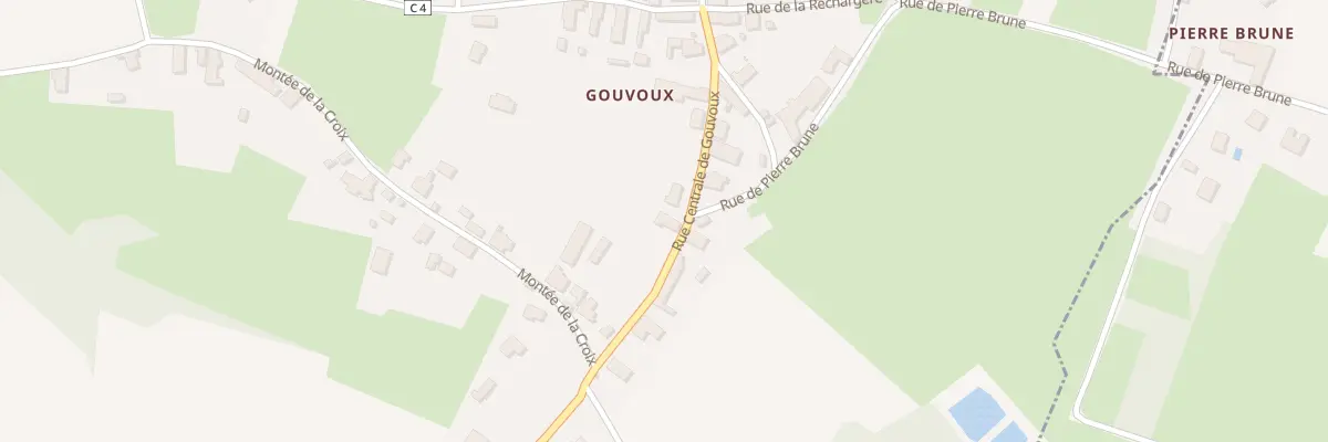 Plan du 5225 Rue Centrale de Gouvoux à Saint-Victor-de-Morestel
