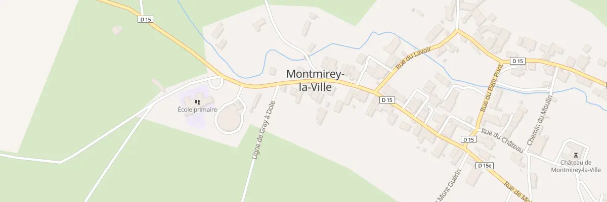 Plan du 25 Rue Alexis Millardet à Montmirey-la-Ville