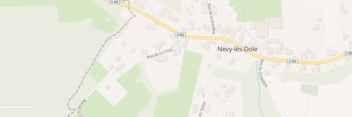 Plan du 2 Rue de la Croze à Nevy-lès-Dole