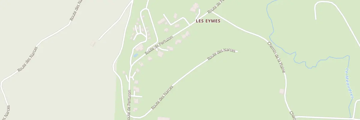 Plan du 1984 Rte de Pertuzon à Autrans-Méaudre en Vercors