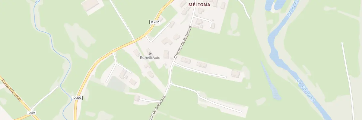 Plan du 5329 Che de la Boissière à Thoirette-Coisia