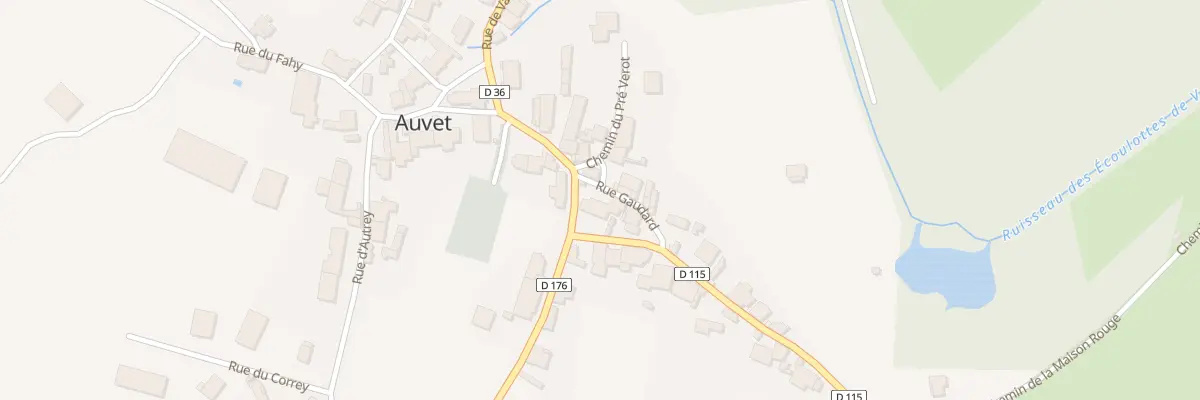 Plan du 2 Rue Gaudard à Auvet-et-la-Chapelotte