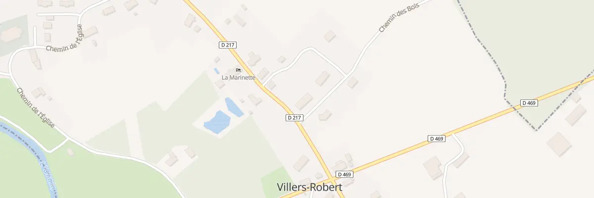 Plan du 1 Che des Bois à Villers-Robert