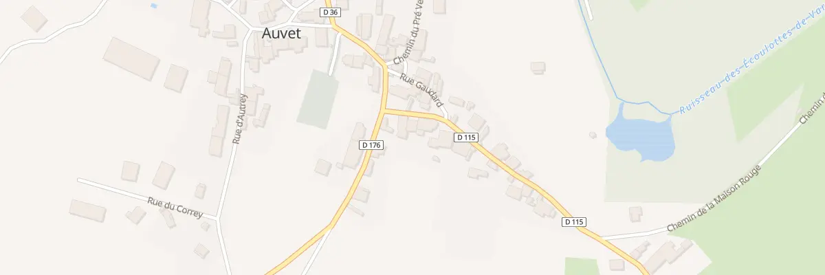 Plan du 4 Rue du General Ferrey à Auvet-et-la-Chapelotte