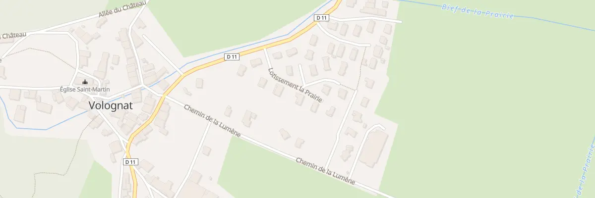 Plan du 12 Lot la Prairie à Nurieux-Volognat