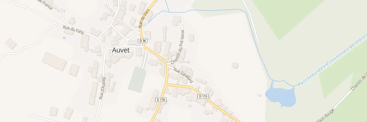 Plan du 4 Rue du Pré Virot à Auvet-et-la-Chapelotte