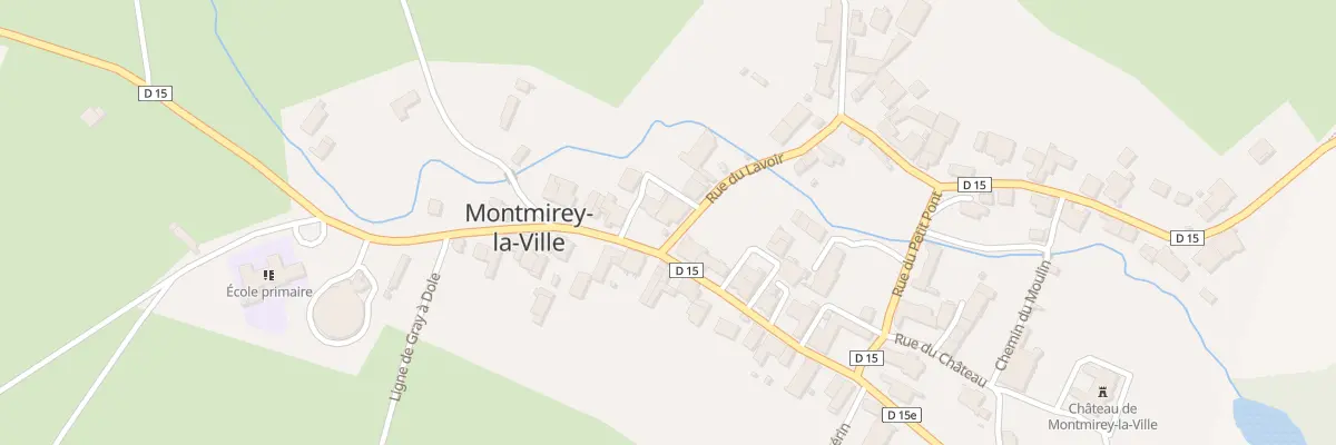 Plan du 1 Rue du Lavoir à Montmirey-la-Ville