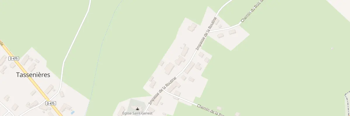 Plan du 19 Imp de la Routine à Tassenières