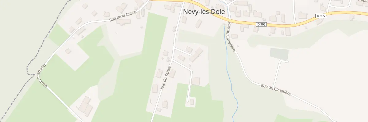 Plan du 1 Imp du Meix Pagney à Nevy-lès-Dole