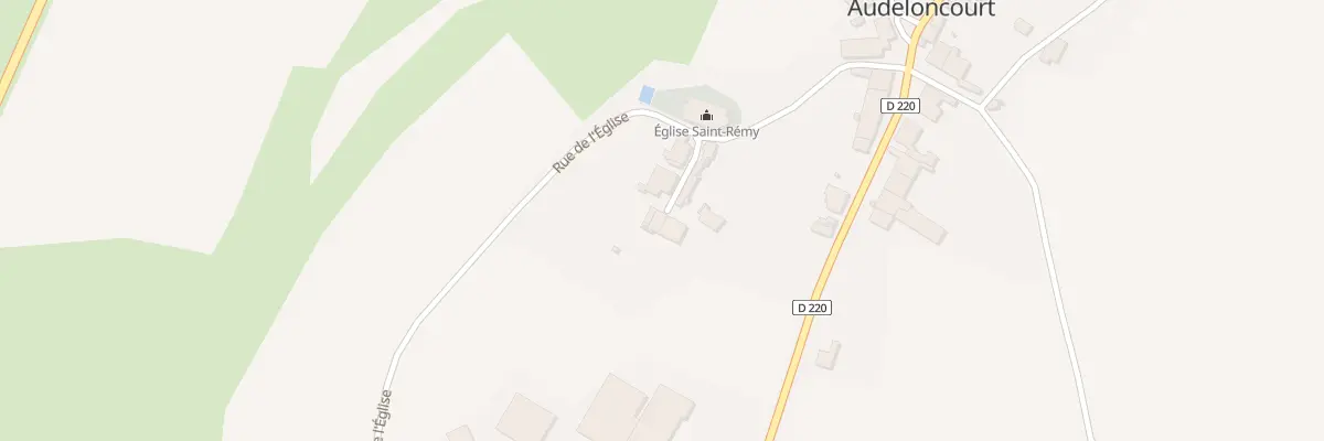 Plan du 6 Rue de l’Eglise à Audeloncourt