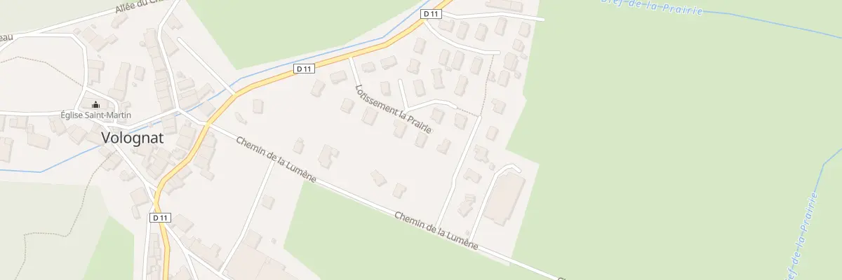 Plan du 11 Lot la Prairie à Nurieux-Volognat