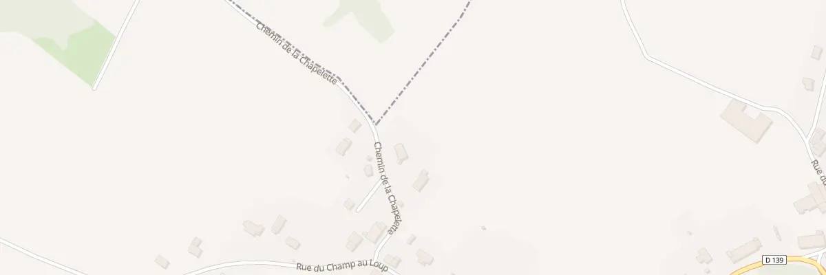 Plan du 138 Che de la Chapelette à Quintigny
