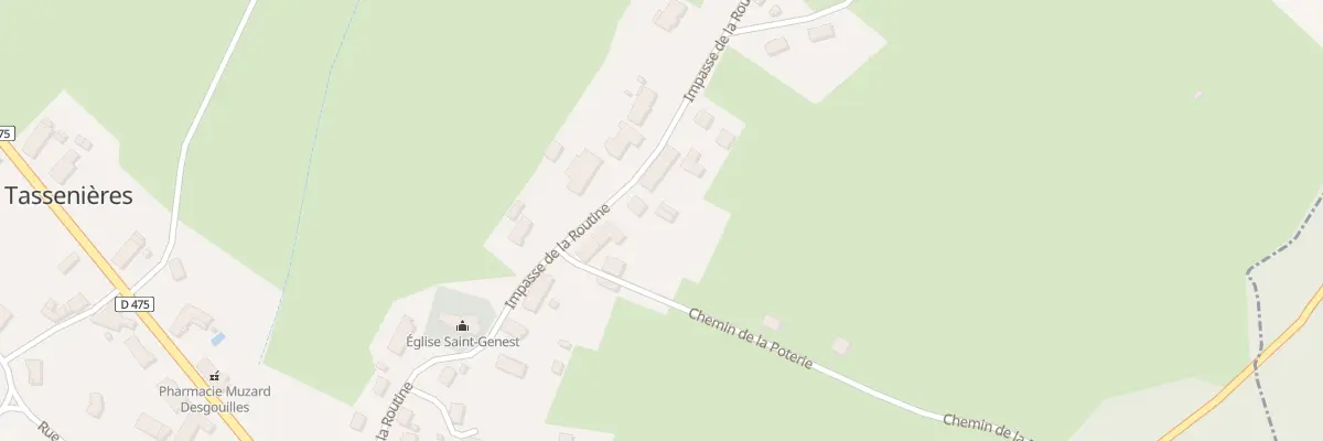 Plan du 28 Imp de la Routine à Tassenières