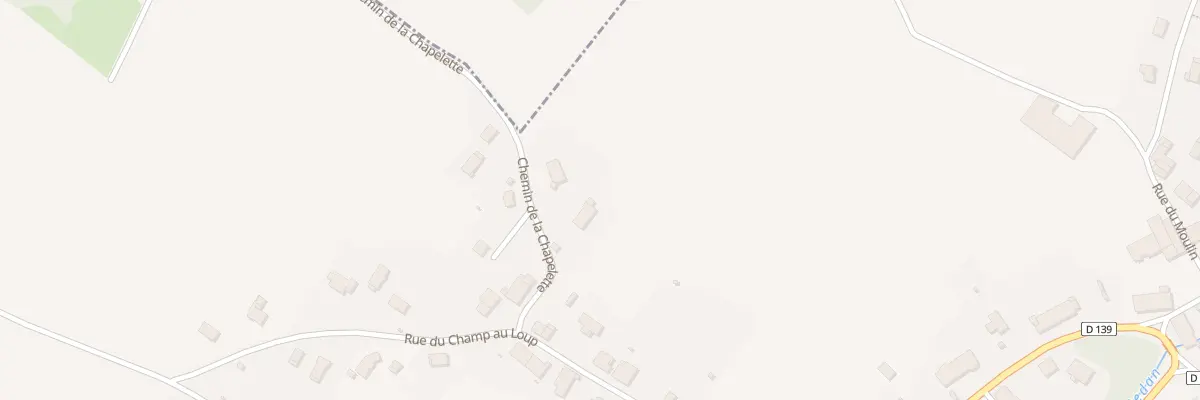 Plan du 58 Che de la Chapelette à Quintigny