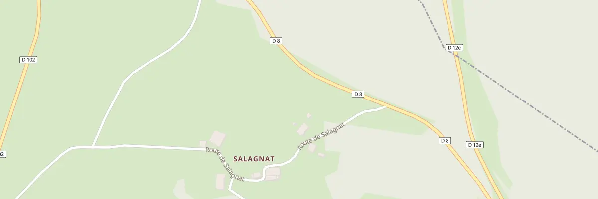 Plan du 665 Rte de Salagnat à Aranc