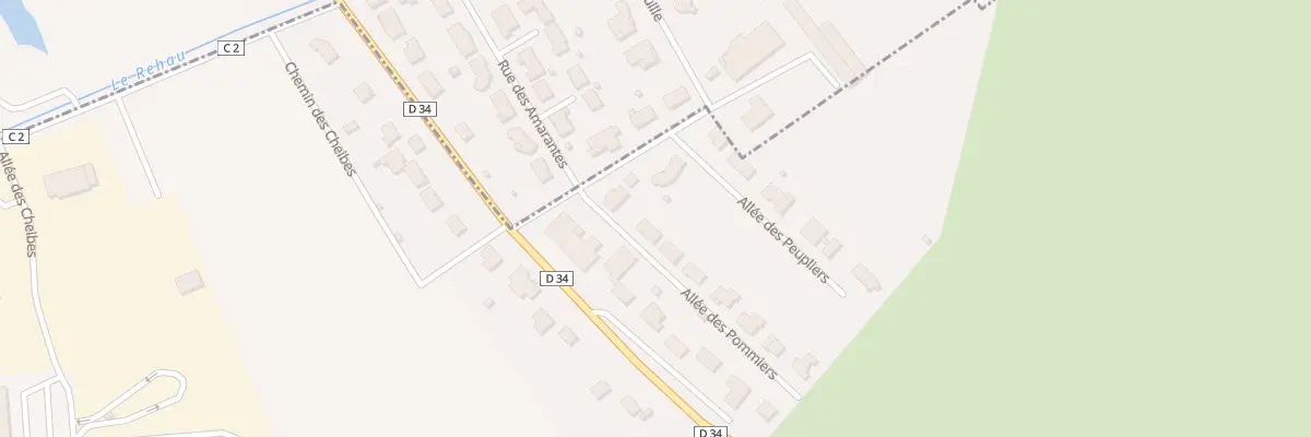Plan du 1 All des Pommiers à Chauvoncourt