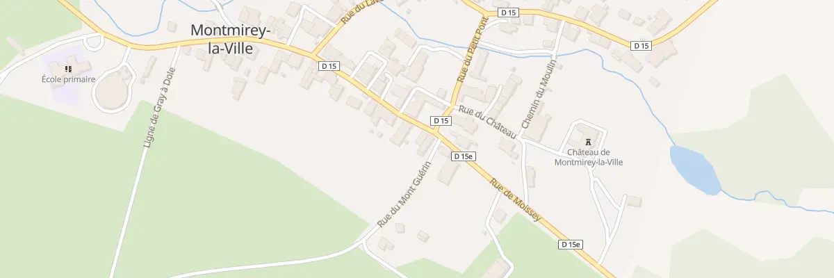Plan du 1 Rue Alexis Millardet à Montmirey-la-Ville