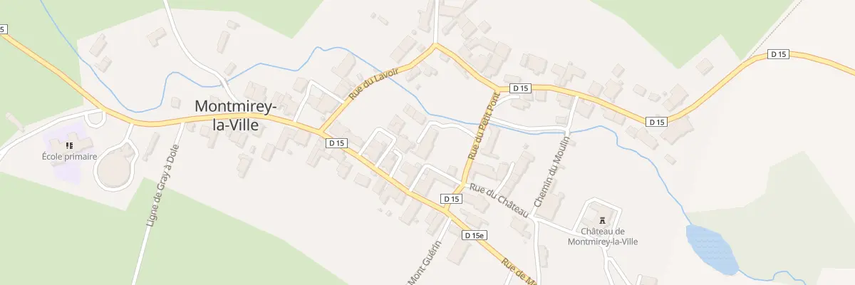 Plan du 3 Rue du Petit Pont à Montmirey-la-Ville