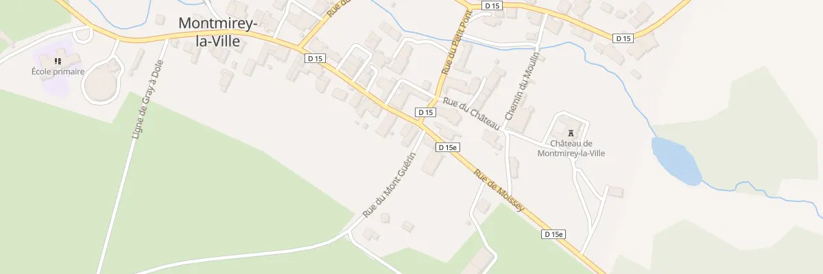 Plan du 2 Rue du Mont Guérin à Montmirey-la-Ville