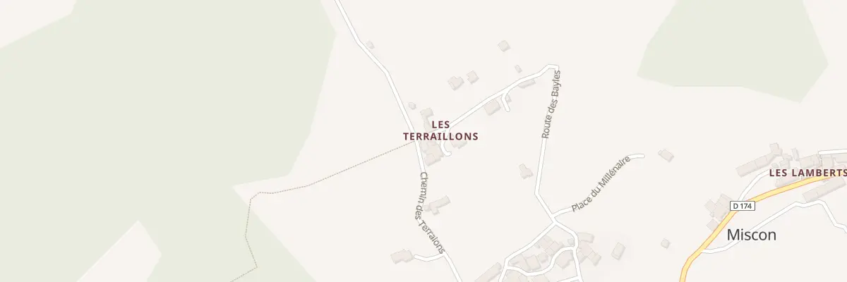 Plan du 415 Rte des Bayles à Miscon