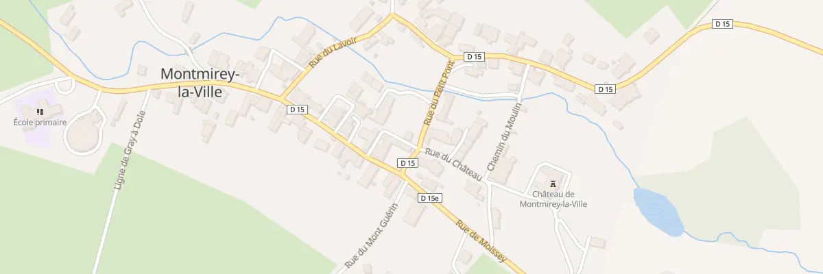 Plan du 1 Rue du Petit Pont à Montmirey-la-Ville