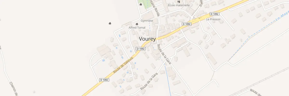 Plan du 55 Rte de Valence à Vourey