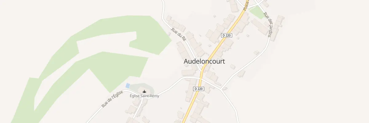 Plan du 1 Rue du Re à Audeloncourt