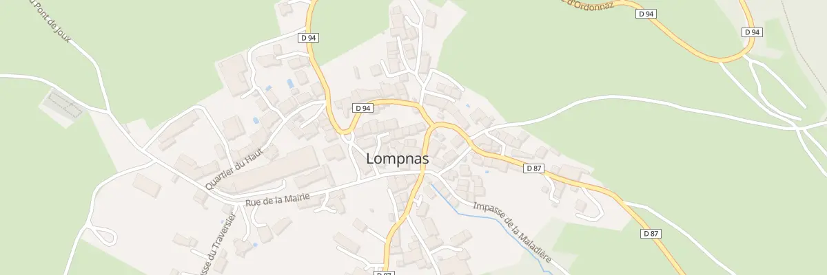 Plan du 2 Rte de Seillonnaz à Lompnas