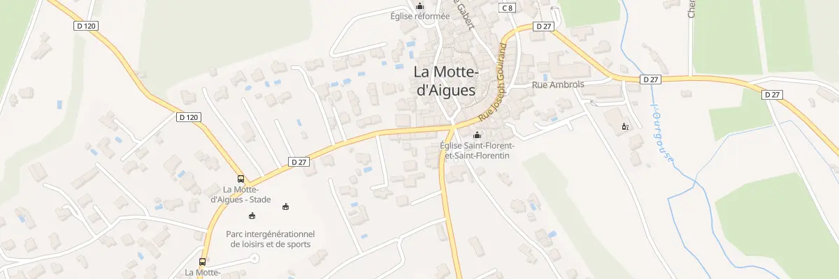 Plan du 7 Rue Adrien Genty à La Motte-d’Aigues