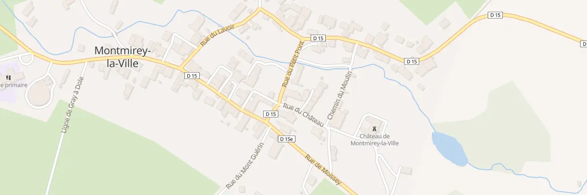 Plan du 2 Rue du Petit Pont à Montmirey-la-Ville