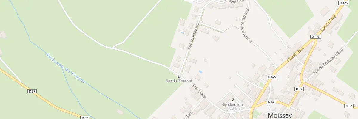 Plan du 3 Rue du Pérousot à Moissey