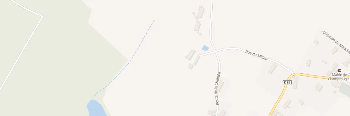 Plan du 9 Rue de la Chainee à Champrougier