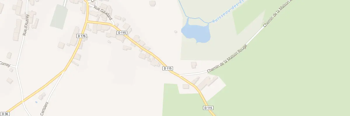 Plan du 1 Che de la Maison Rouge à Auvet-et-la-Chapelotte