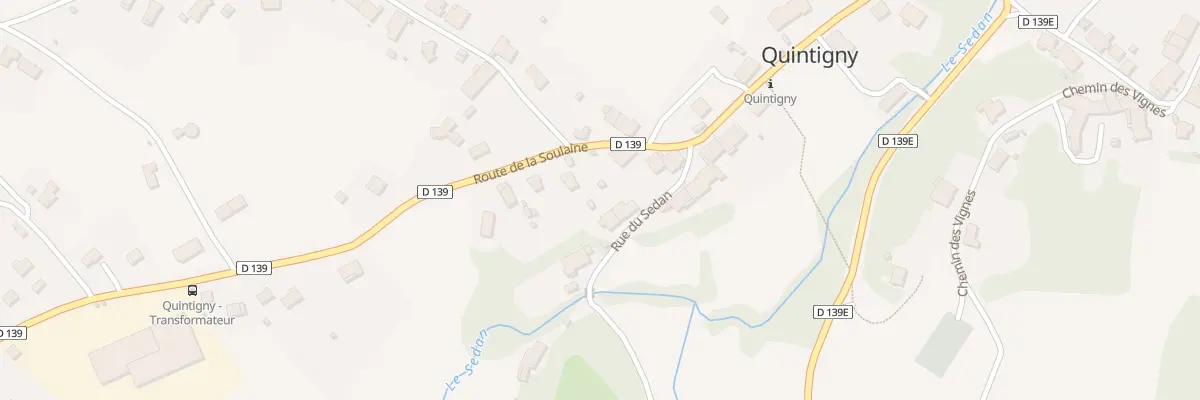 Plan du 96 Rue du Sedan à Quintigny