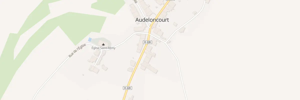 Plan du 25 Rue de la Garenne à Audeloncourt